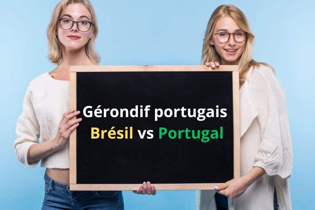 gérondif portugais brésil portugal